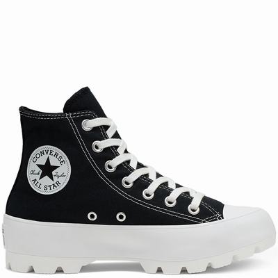 Converse Chuck Taylor All Star Lugged - Miesten Platform Kengät - Mustat/Valkoinen